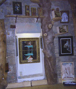 Museo dei Tarocchi Tree Trunk Displays