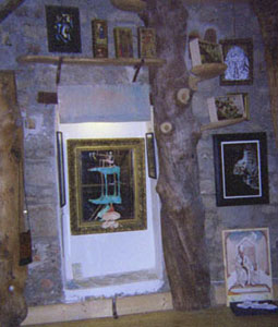 Museo dei Tarocchi Tree Trunk Displays