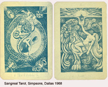 Sangreal 1 Color Tarot, '68 - Dallas, Texas