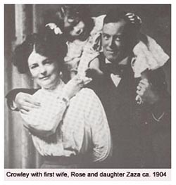 Crowley w/ wife & daughter, 1904