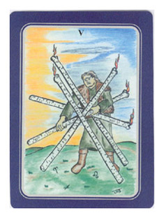 Five of Wands