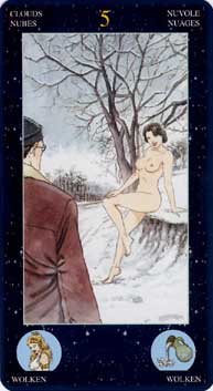 Zodiac Tarot - 5 of Clouds
