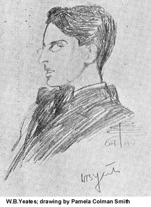 Drawing of W.B. Yeates by Pamela Colman Smith