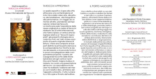 Bologna Art Exhibit - Tarocchi Appropriati 2015 