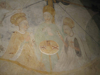 3 Ladies Playing Tarot in Boat - Masnago Castle Civic Art Museum