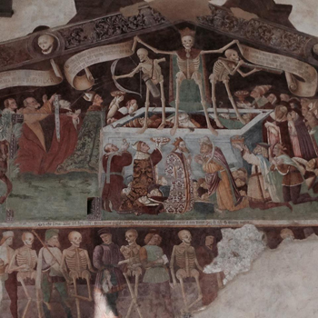 Triumph of Death and Dance of Death Frescos in Clusone